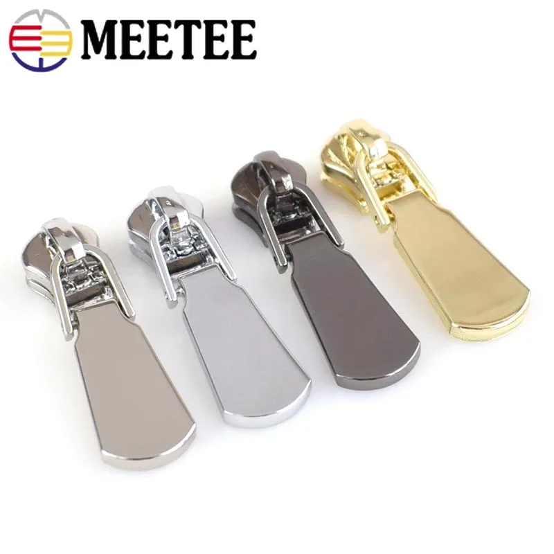 

5/10Pcs 5# Zipper Puller for Metal Zippers Bag Jackets Clothes Zip Head Sliders Tailoring Repair Kits DIY Sewing Accessories