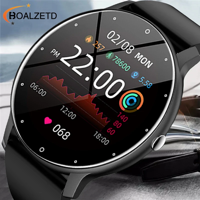 2024 Новые Мужские Умные Часы Полный Сенсорный Экран Bluetooth-вызов Фитнес-трекер