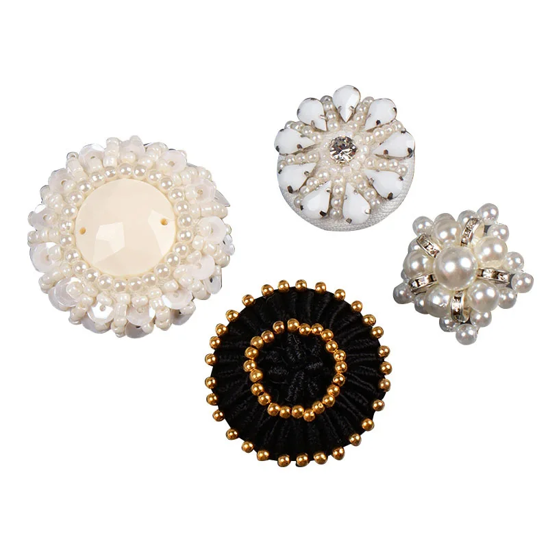 

1PIECE sewing accessories Hand-knitted buttons, suit dress, dance dress, vintage decorative buckle, gold buttons DZ1016