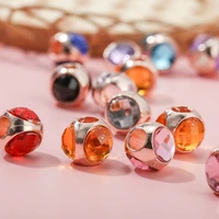 2pcslot yexcodes rose gold color faceted beads handmade diy beads making womens bracelets childrens jewelry gifts