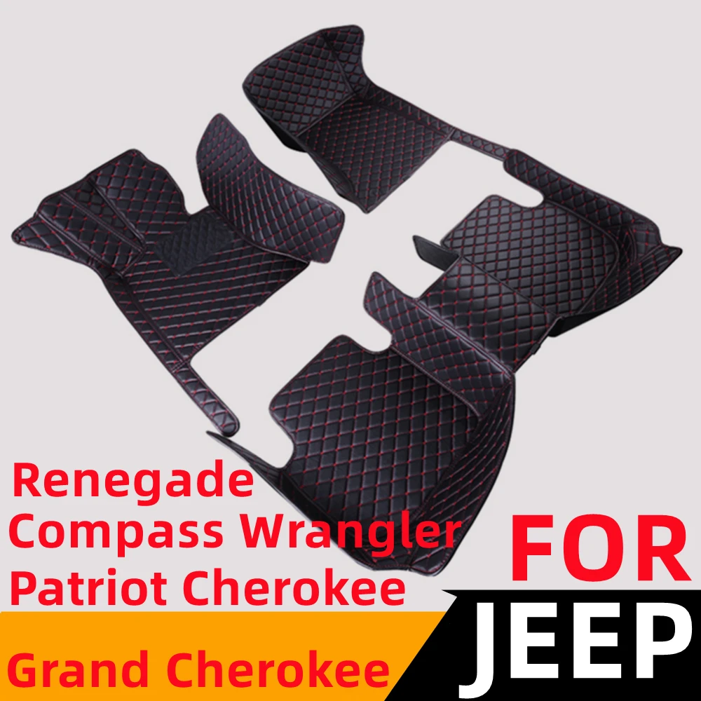 

Sinjayer Waterproof Car AUTO Floor Mats FloorLiner Carpet Mat For JEEP Compass Renegade Patriot Cherokee Wrangler Grand Cherokee