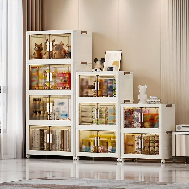 Складной ящик для хранения большой емкости многослойный органайзер шкафа с