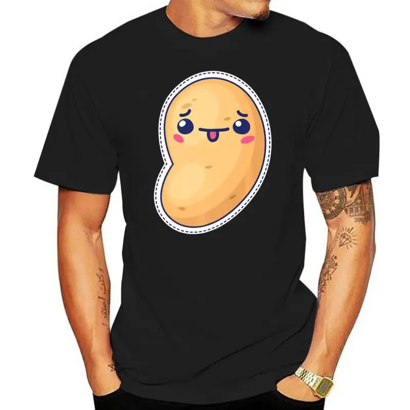 

Cute Japanese Potato - Anime Style Kawaii Food Premium Black T-Shirt M-Xxxl Popular Tagless Tee Shirt