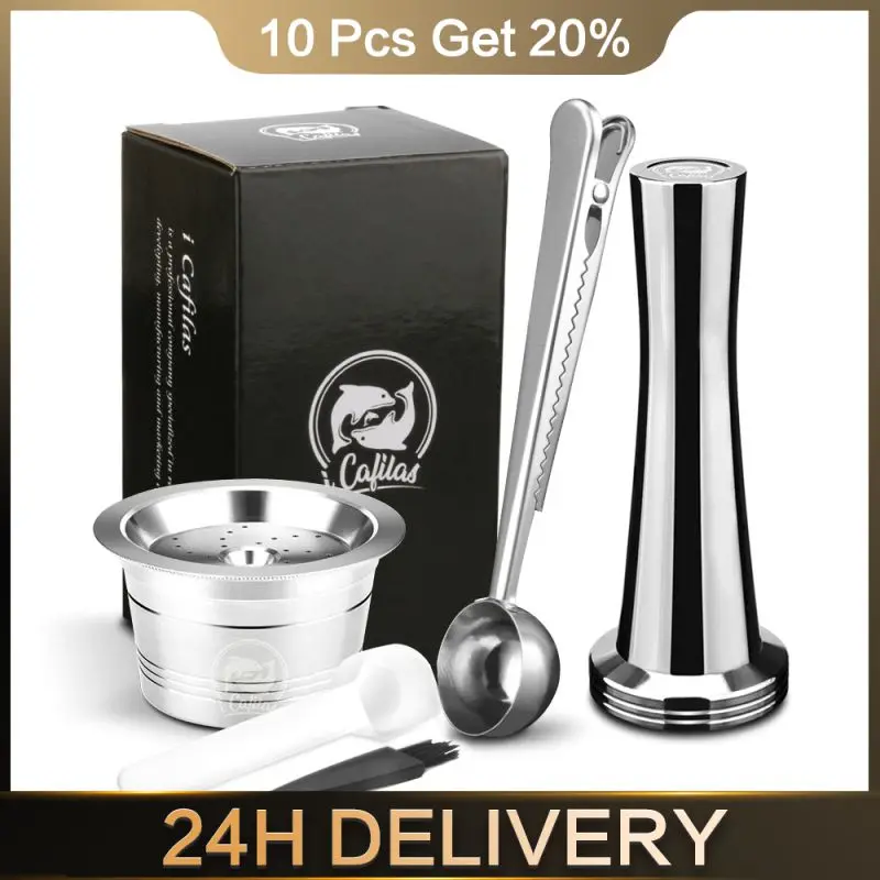 

Coffee Capsule Stainless Steel Coffee Shell Reusable FilterThe Powder Hammer Set Is Compatible With K-fee Coffee Capsule