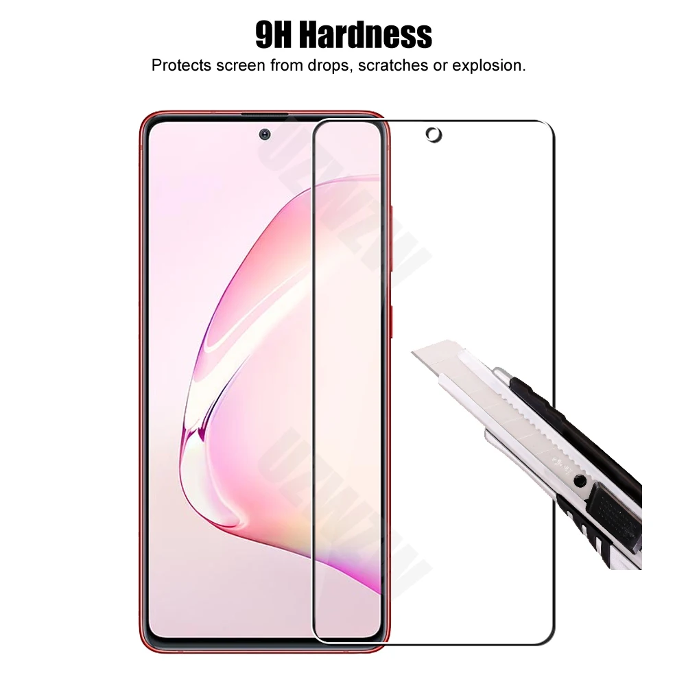 2pcs For Samsung Galaxy Note 10 Lite Tempered Glass Screen Protector Protective Guard Film HD Clear