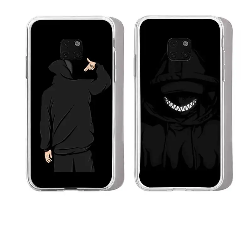 

Cool Boy Style Phone Case For Huawei Mate P10 P20 P30 P40 P50 Smart Z Honor 50 60 70 Pro Lite Transparent Case