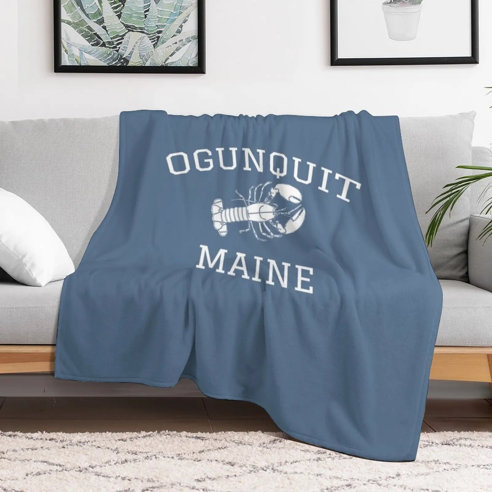 Ogunquit толстовка с мейн-лобстером роскошное утолщенное очень большое одеяло