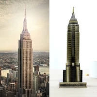 retro zinc alloy crafts new york empire state building model for travel memorial home office decoration gifts collection