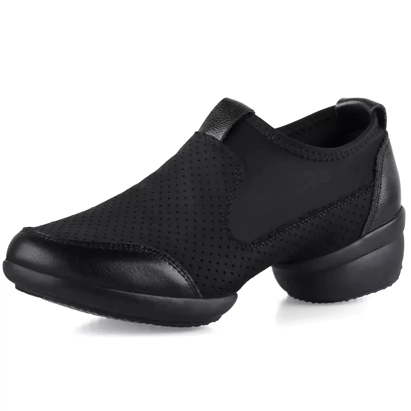 Jazz Dance Shoes Women Soft Soled Square Dance Shoes Breathable Flying Mesh Cloth Shoes Sailors Modern Sports Running Shoes