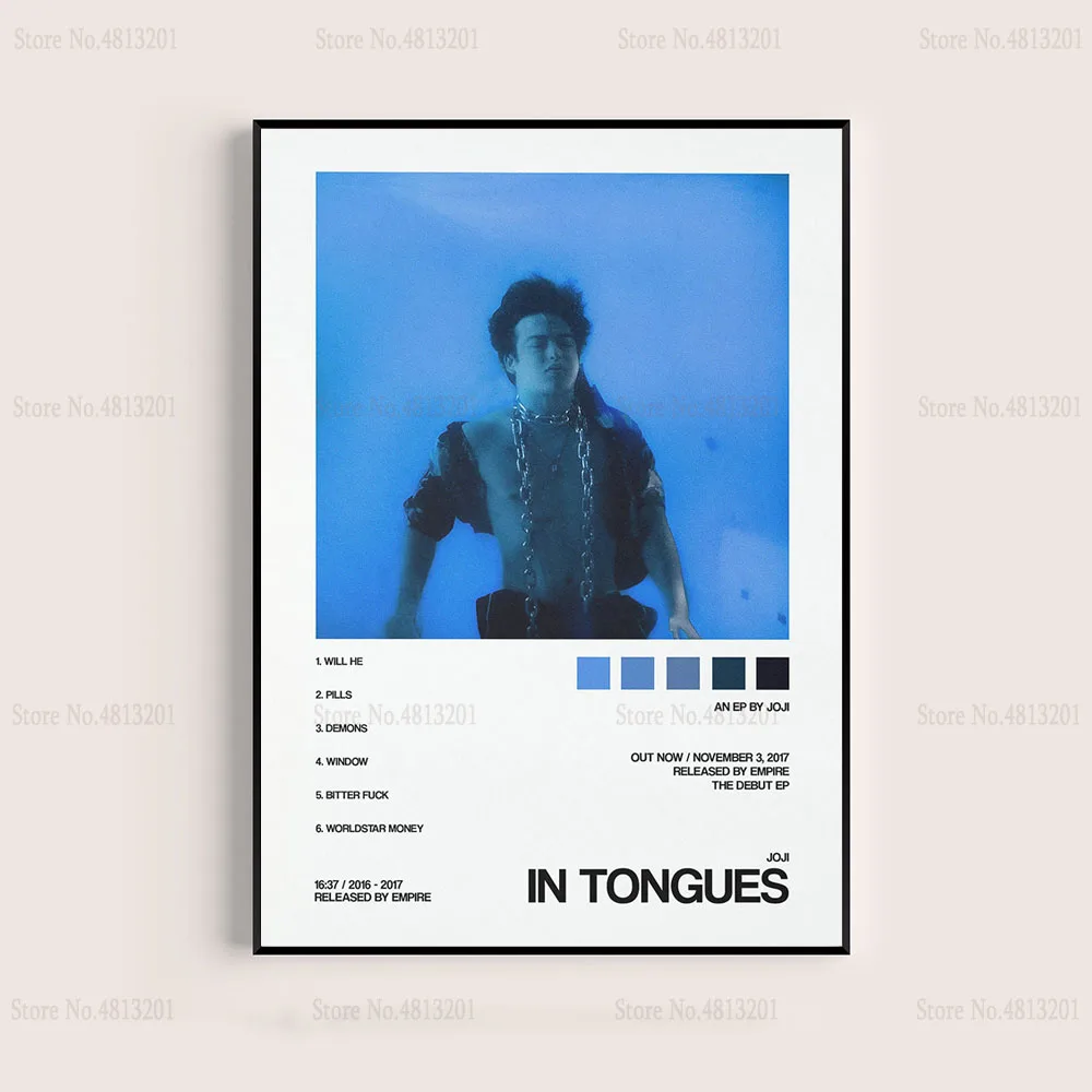 Плакаты и принты музыкальный альбом Joji Rapper Star модная живопись холст настенное