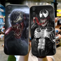marvel venom phone case for samsung galaxy a01 a02 a10 a10s a20 a22 4g 4g 5g a31 back soft carcasa silicone cover black