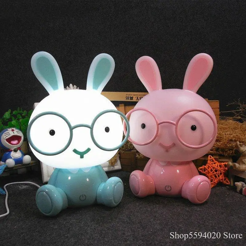 

Cartoon Rabbit Lamp Cute Animal Led Children Baby Kids Room USB Led Night Lights Christmas Gift Bedside Decor Home Night Lamp