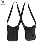 Мужская Тактическая Военная противокражная сумка, скрытая Подмышечная сумка на плечо, сумка для телефона и ключа кобура, черная нейлоновая сумка-Органайзер для инспектора