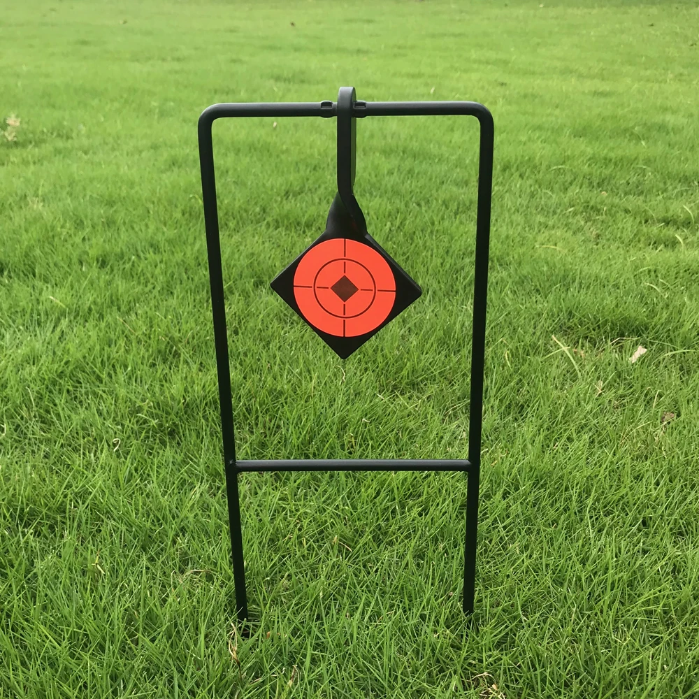 Thickness 6mm Single Plate Self Reset Spinner Target Metal Shooting Target for .22 Air Rifle