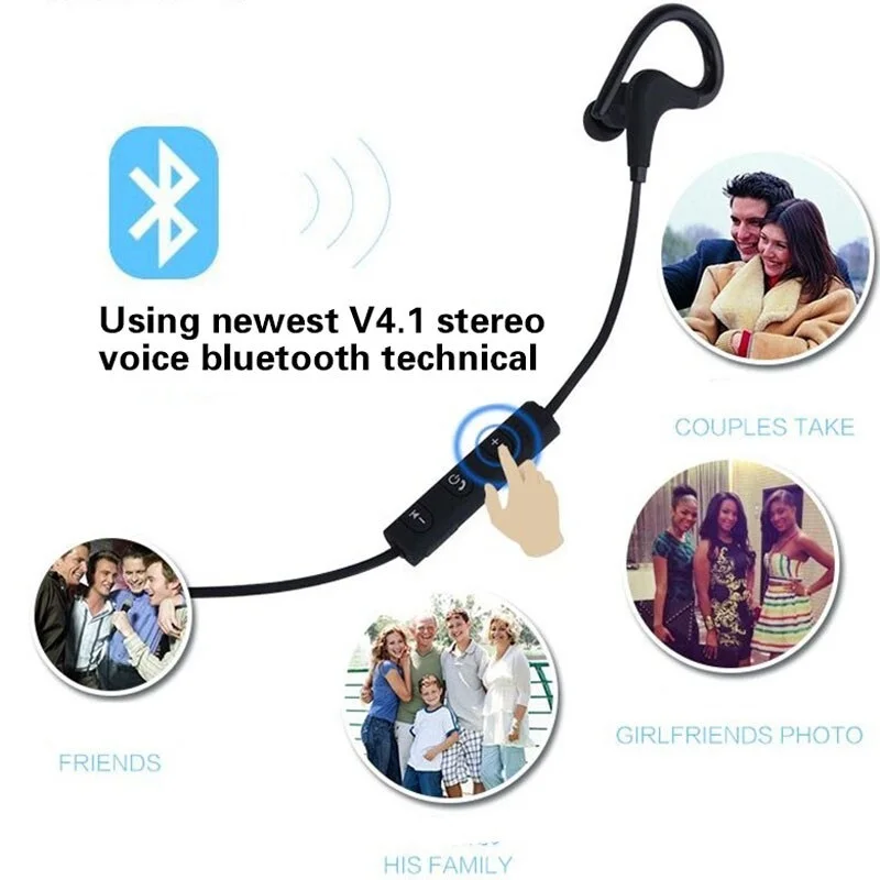 

Spoetry Wireless Sport Headset Running Bluetooth Earphone