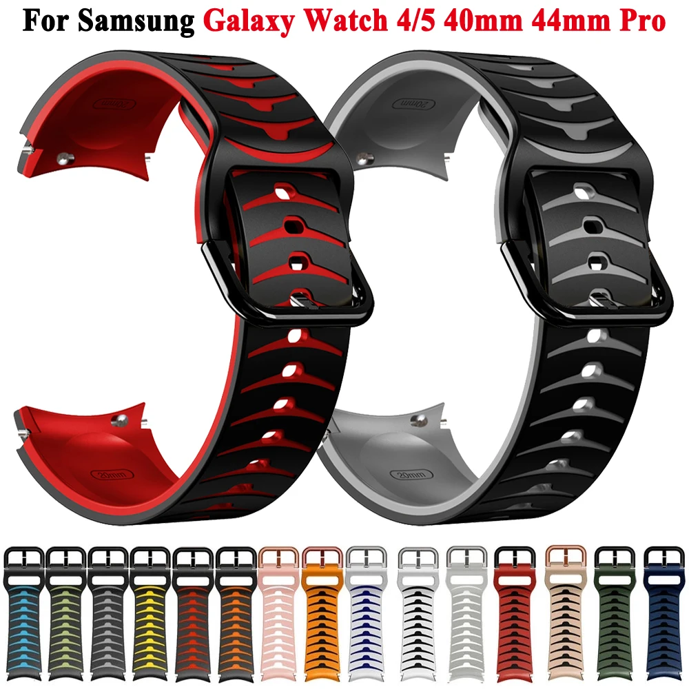 

Ремешок силиконовый для Samsung Galaxy Watch 5 4 44 мм 40 мм/4 Classic 42 мм 46 мм, браслет с магнитной застежкой для Galaxy Watch 5 Pro 45 мм, оригинал