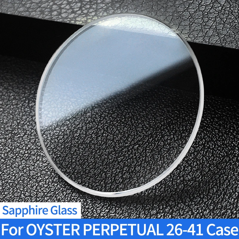 Чехол для OYSTER PERPETUAL 26-41 76080 176200 117210 116000 Сапфировое стекло с плоским дном и прорезью