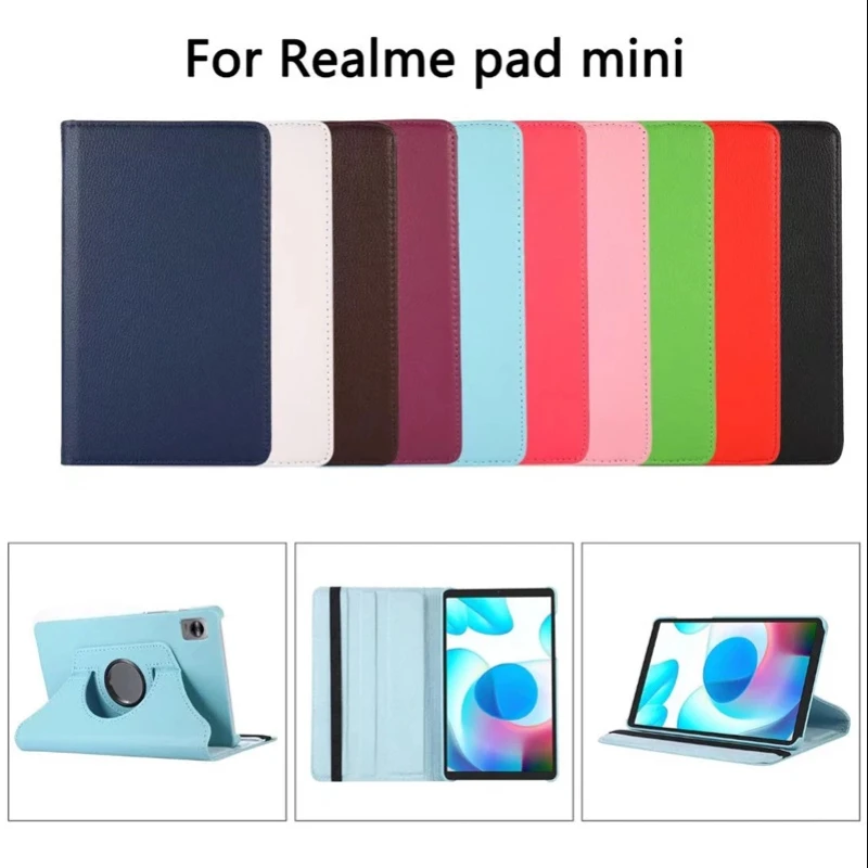 

Вращающийся на 360 градусов чехол-подставка для Realme Pad Mini 8,7 дюйма защитный чехол для Funda Realme Pad 10 4 10,4 дюймов 2021 дюймов чехол для планшета