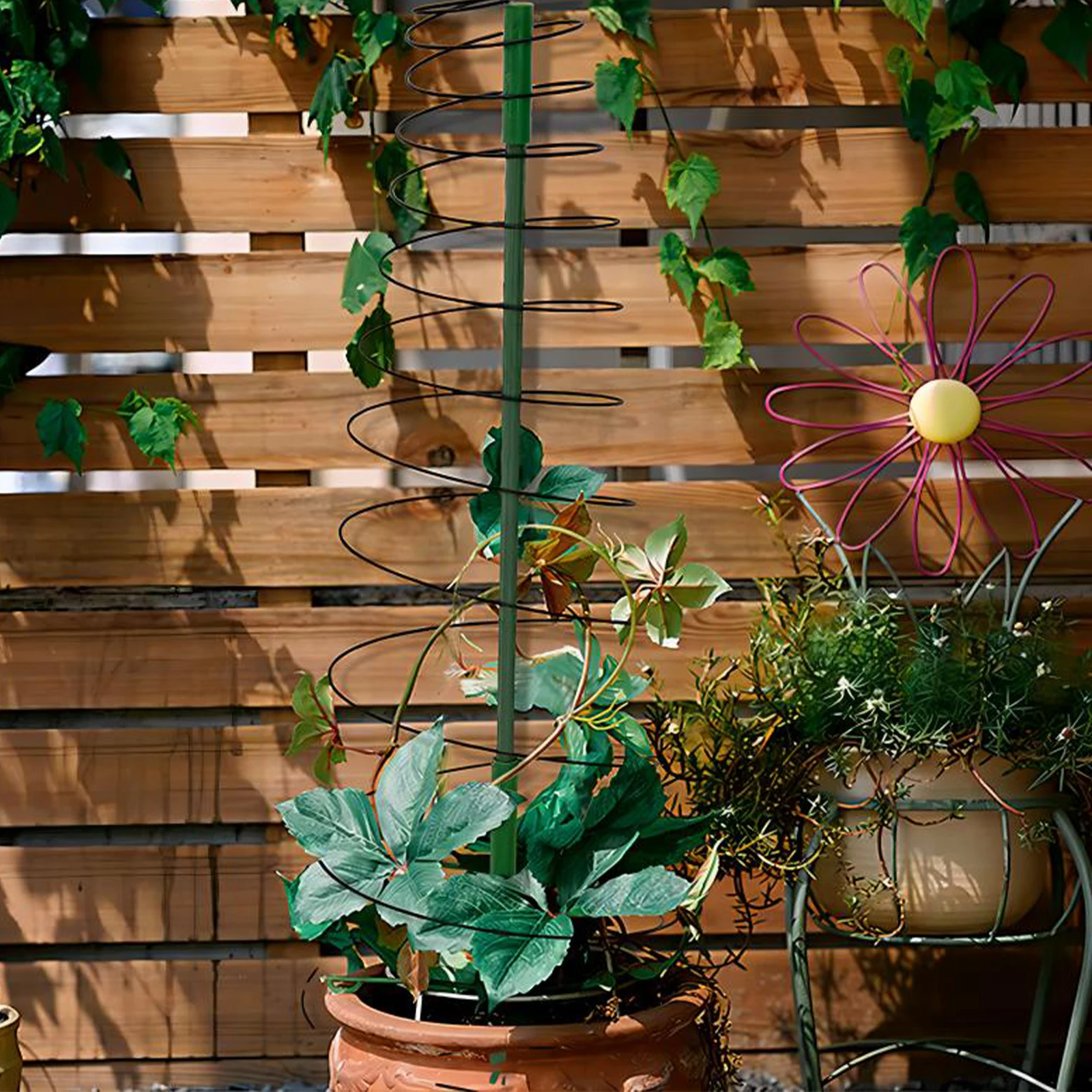 Спиральная подставка для растений растягивающаяся овощей устойчивая к ржавчине