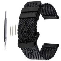 18mm 20mm 22mm 24mm universal milanese watchband watch band mesh thickened 0 1 line stainless steel strap wrist belt bracelet