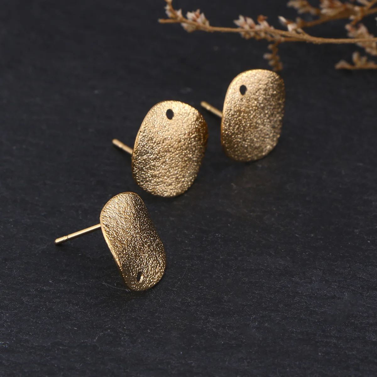 

Earring Earrings Making Jewelry Flat Ear Stud Alloy Studs Post Pin Posts Women Backs Diy Supplies Pad Findings Blank Decor Metal