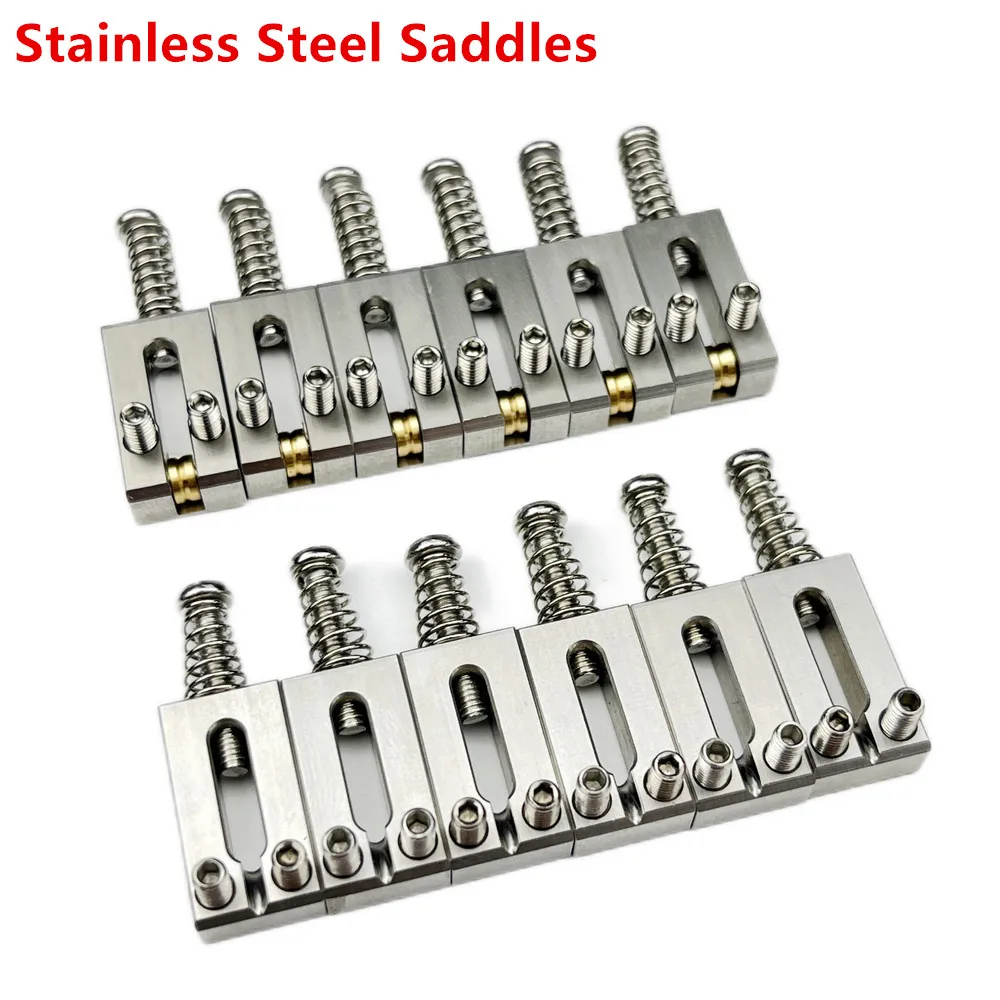 

Electric Guitar Tremolo Bridge Stainless Steel Saddles 10.5MM/10.8MM For Stratocaster Strat ST Guitar Parts 【Made in Japan】