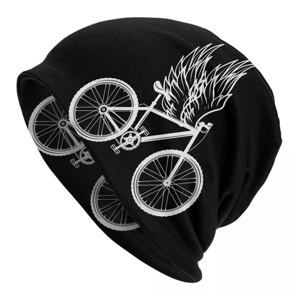 Bike Wings Biking Cycling Bicycle Cyclist Gift Adult Men's Women's Knit Hat Keep warm winter Funny knitted hat