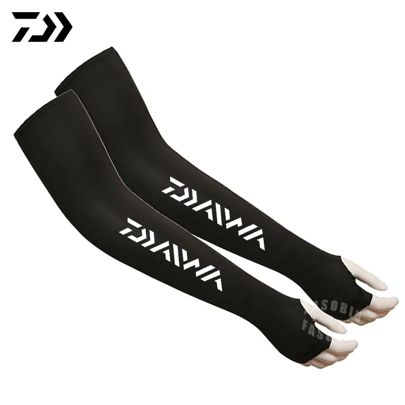 

Камуфляжные летние шелковые спортивные рукава Daiwa для рыбалки на открытом воздухе, мягкие рукава для защиты от солнца, езды на велосипеде, а...
