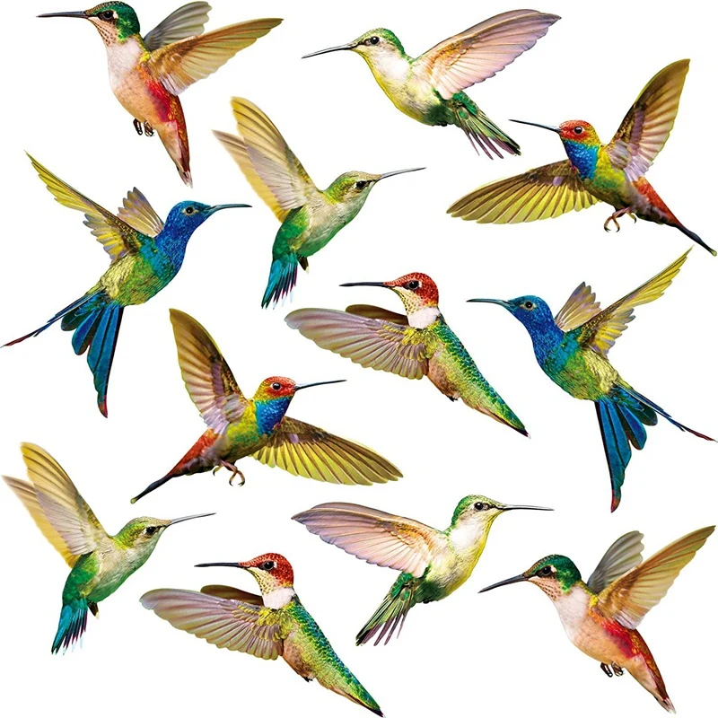 

18 Pcs Large Bird Window Clings Anti-Collision Window Clings Decals To Prevent Bird Strikes No Window Glass Non