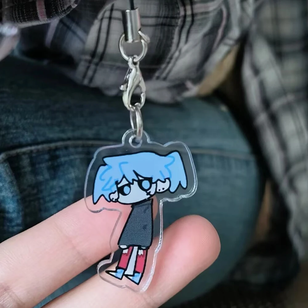 Брелок для косплея Sally Face Sal Larry акриловый брелок из веревки двусторонний ключей