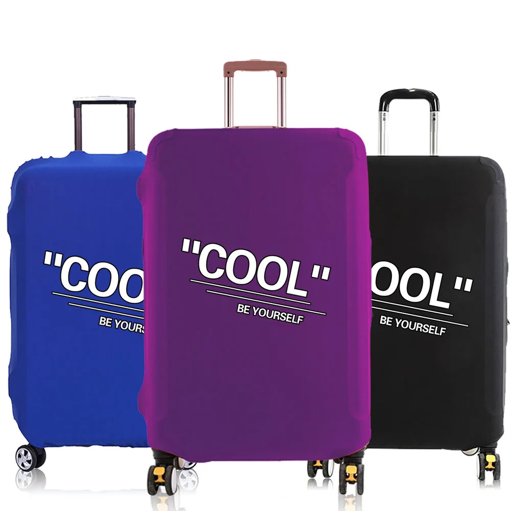 

Luggage Cover Suitcase Baggage Covers Travel Accessories Protective Case for 18-30 Inch Elastic Dust Cover COOL Font Pattern