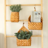 fruit flower basket handmade hanging basket home kitchen decoration sundries organizer