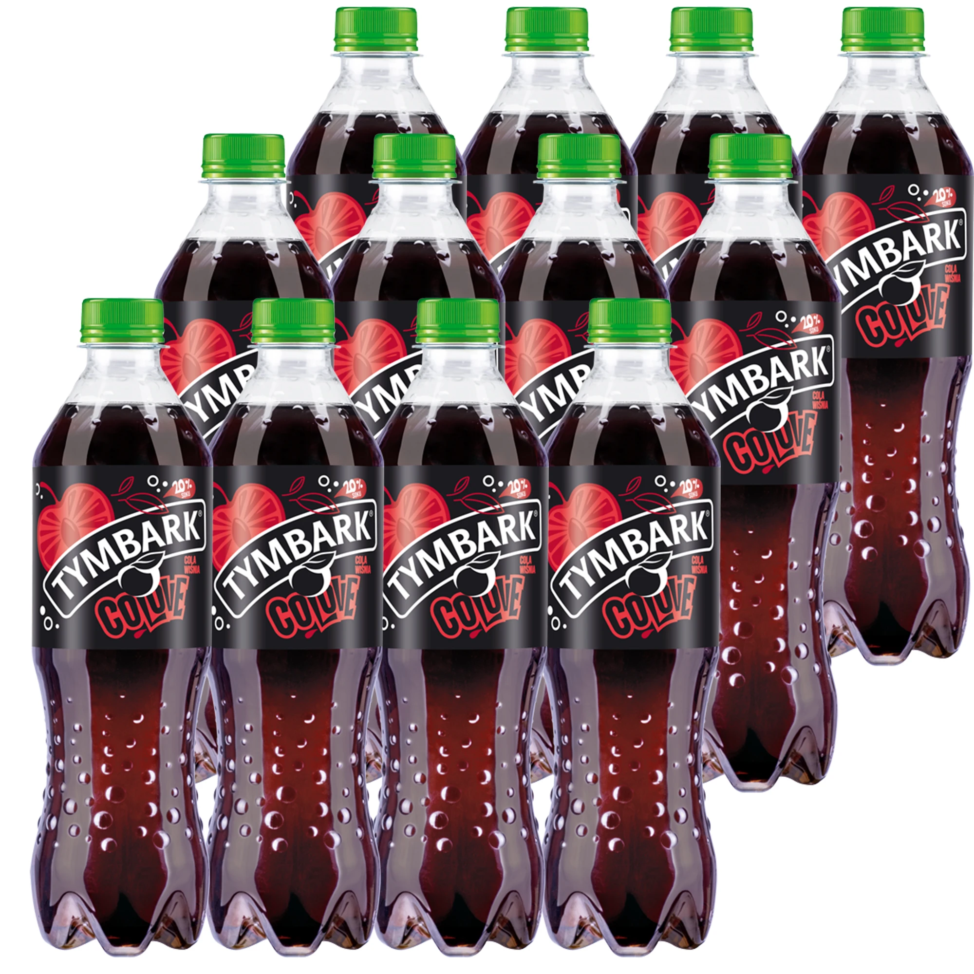 Газированный Напиток со вкусом вишни и кока-колы 500 мл x 12 шт.