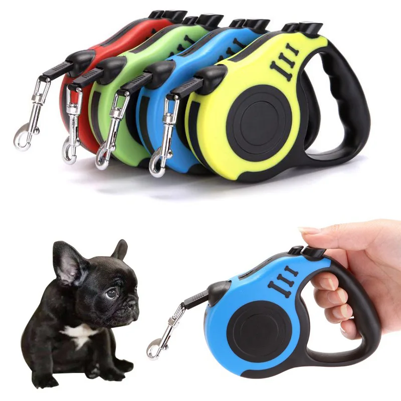 

3/5M Dog Leash Durable Leash Automatic Retractable Walking Running Leads Dog Cat Leashes Extending Dogs Pet Products
