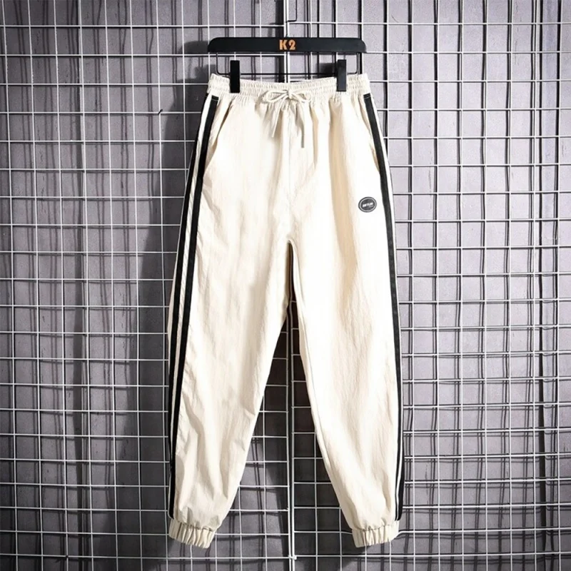 Casual Sports Pants Outdoor Loose Cargo Pants Loose-Fit Tappered Trousers Straight-Leg Pants Men's Casual Trousers