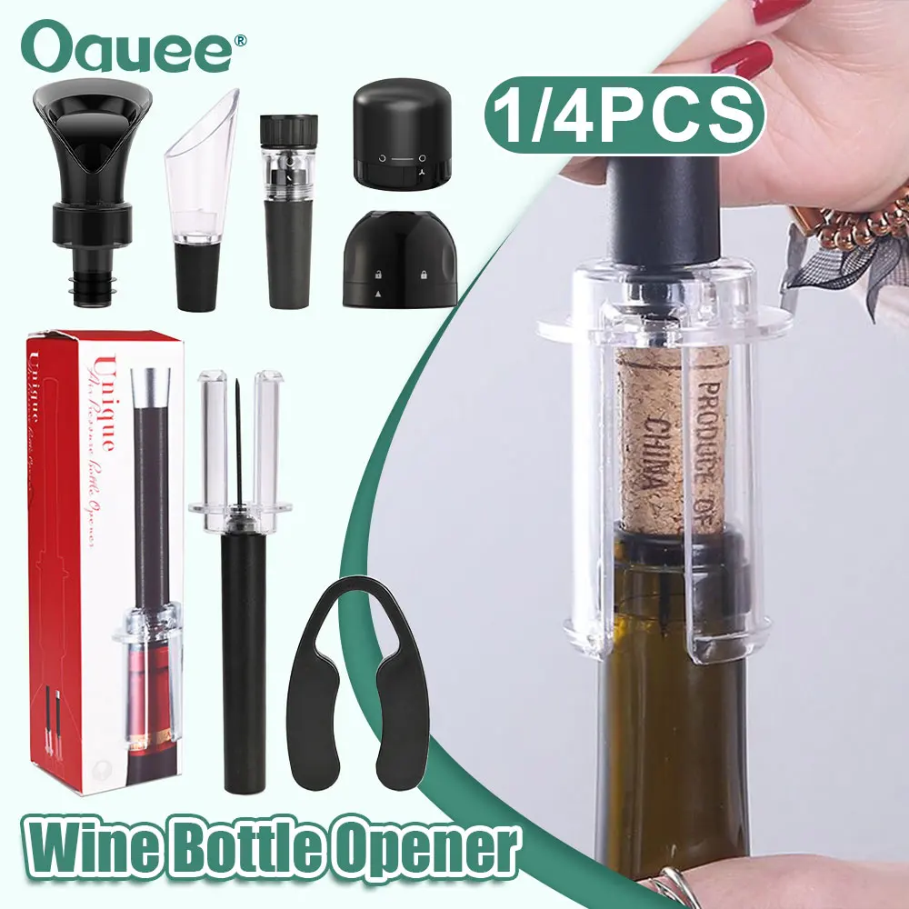 

Air Pump Wine Bottle Opener Air Pressure Vacuum Red Wine Stopper Beer Lid Stainless Steel Opener Corkscrew Corks Out Tools