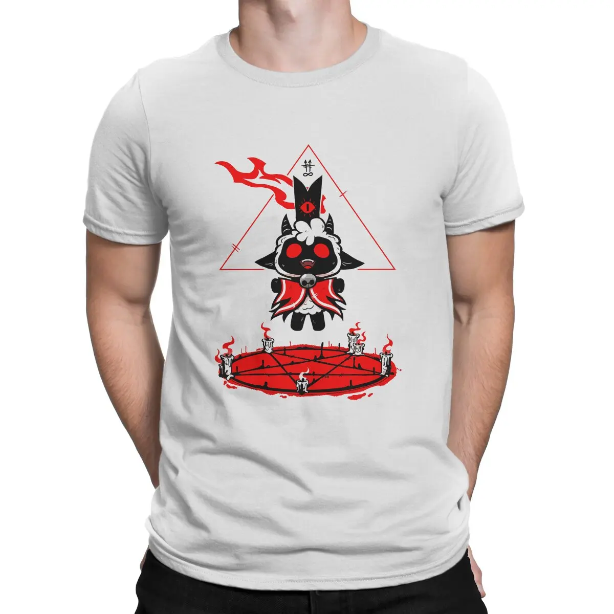 

Make Fire Hip Hop TShirt Cult of The Lamb Goat Game Casual T Shirt Summer Stuff For Men Women