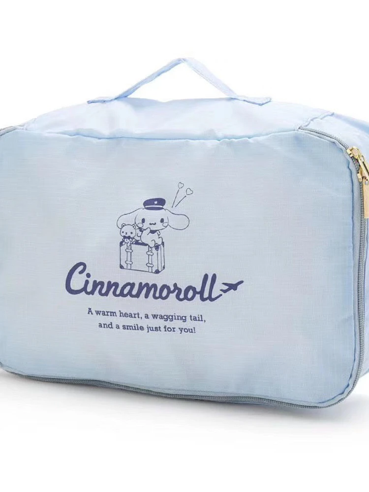 Cute Luggage Travel Packing Bags Storage Bag Cinnamoroll Babycinnamoroll Travel Buggy Bag Clothes Organizer Bag Suit 3 Set