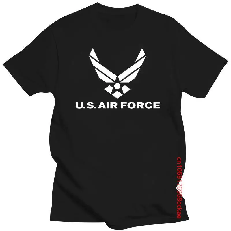 

Camiseta de algodón a la moda para hombre, camisa con logotipo de la Fuerza Aérea de los Estados Unidos, militar, 2022, 1659