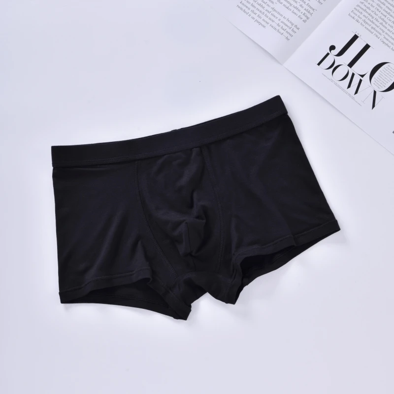 4Pcs/Lot Men'S Underwear Boxer Shorts Cotton Plus Size Loose Breathable Mid-Waist Solid Sexy Middle-Aged Men Boxershorts 5XL