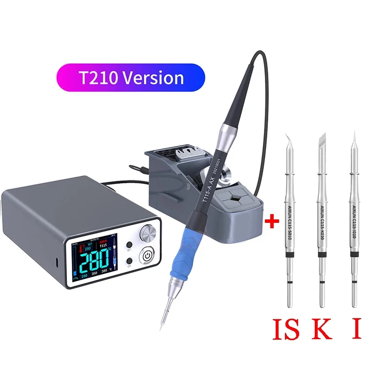 

AIXUN T3B Intelligent Nano Welding Station with T115/T210 Handles Rapid Soldering Electric Tool for Mobile Phone BGA Repair