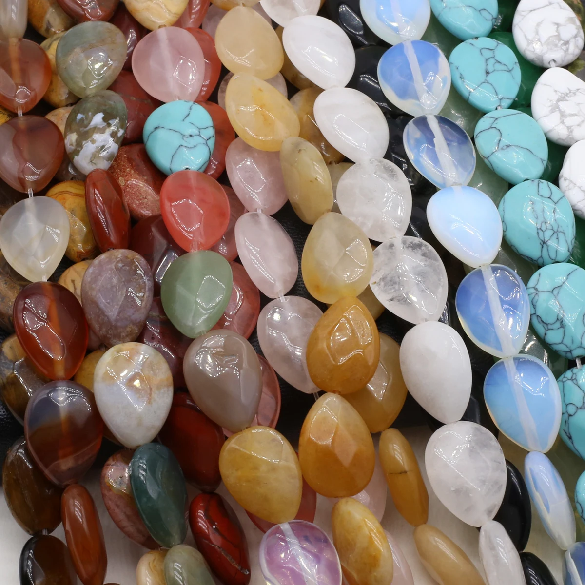 

Natural Stone Beads Beaded Strand Water Drop Amethyst Quartz Crystal Beads For Jewelry Making DIY Bracelet Necklace Accessories