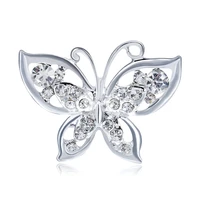 tulx crystal butterfly brooches for women elegant rhinestone insect brooch pins badge wedding party coat accessories jewelry