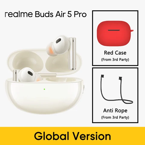 Глобальная версия realme Buds Air 5 Pro TWS наушники 50dB активное шумоподавление LDAC беспроводные наушники ные шники ные