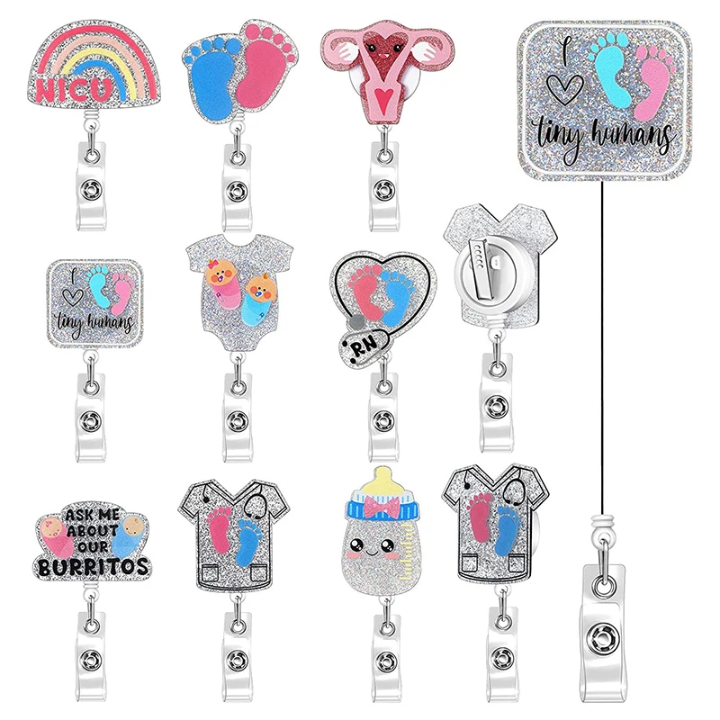 

Reel Keychain Card Holder Accessories Name Badge Clip Nurse Badge Holder Dentisit Doctor Nurse Office Supplies