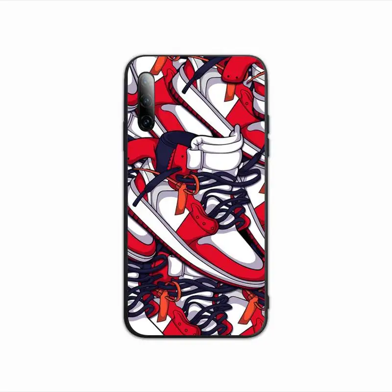 Модный чехол с кроссовками для телефона Huawei P30 Pro P20 Lite P10 P40 E P Smart Z Plus 2018 2019 2020 Mate 20 10