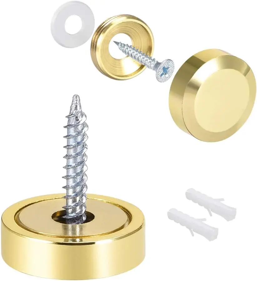 

Mirror Screws Decorative Cap Cover Nails Polished Stainless Steel 25mm 2pcs