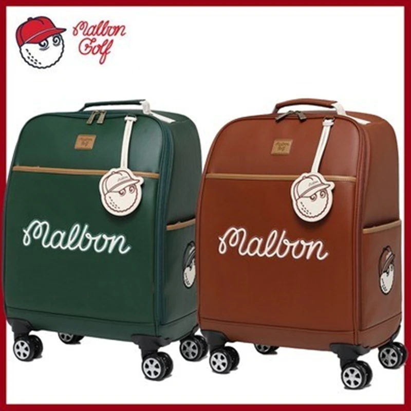 

2023 New Malbon Golf Sports Travel Clothing Trolley Bag for Men Women Draw-bar Frame