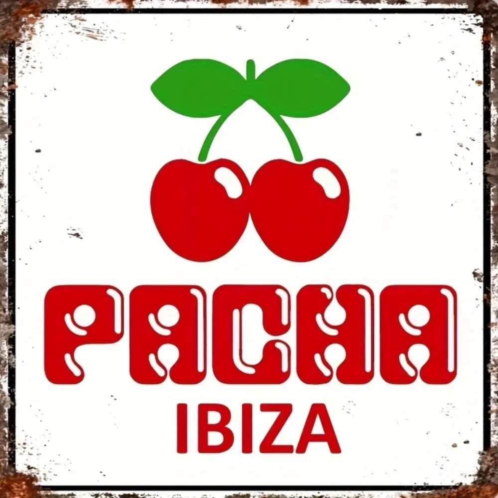 

Винтажный знак Pacha Ibiza красный алюминий
