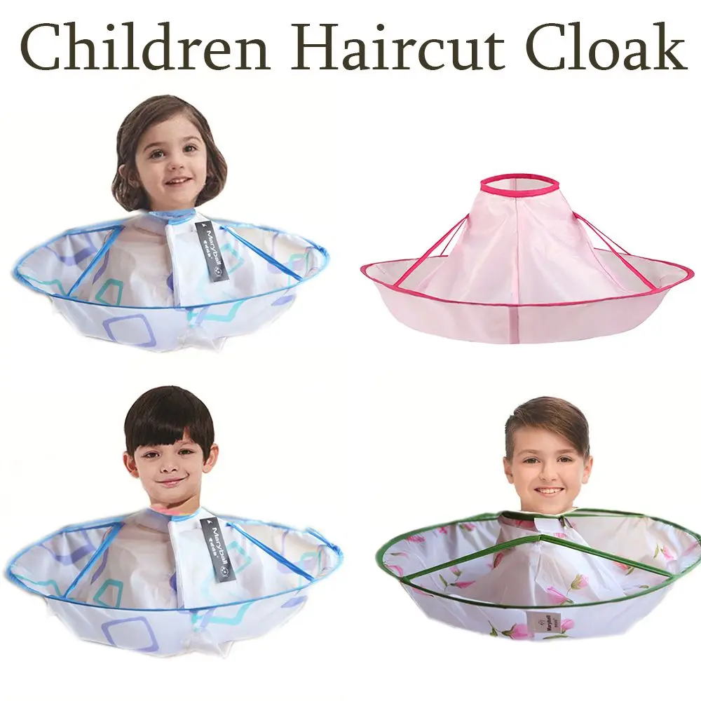 

Closure Household Barber Accessories Hairdressing Apron Kids Hair Cutting Cape Foldable Children Haircut Cloak
